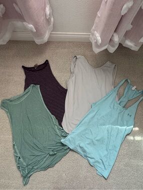 Under Armour Aqua Blue Racerback Tank Top
